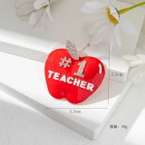 Teacher's Day brooch TEACHER/SCHOOL letter brooch student teacher accessory
