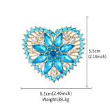 Hot selling glass series brooch alloy rhinestone acrylic brooch jacket accessories