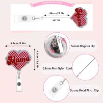 Adorable Animal Acrylic Glitter Elastic Snap Badge Clip for Documents and Cartoons - Fun Office Accessories