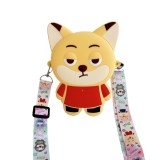 Cartoon children's bag, silicone coin purse, children's fun storage, single shoulder diagonal cross small women's bag