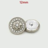 Rhinestone Metal 12MM Snap buttons Little Bear Rose Sun Bee