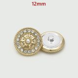 Rhinestone Metal 12MM Snap buttons Little Bear Rose Sun Bee