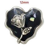 Rhinestone Metal 12MM Snap buttons Little Bear Rose Sun Bee
