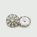 Little Bear Rose Sun Bee  rhinestone Metal 20MM Snap buttons
