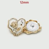 Rhinestone Metal 12MM Snap buttons Little Bear Rose Sun Bee