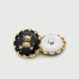 Little Bear Rose Sun Bee  rhinestone Metal 20MM Snap buttons