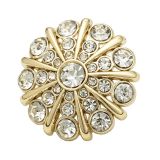 Little Bear Rose Sun Bee  rhinestone Metal 20MM Snap buttons