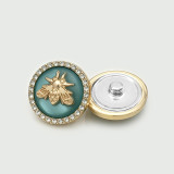Little Bear Rose Sun Bee  rhinestone Metal 20MM Snap buttons