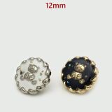 Rhinestone Metal 12MM Snap buttons Little Bear Rose Sun Bee