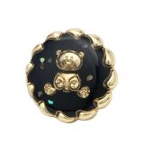 Little Bear Rose Sun Bee  rhinestone Metal 20MM Snap buttons