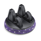 Diamond studded car phone holder for cute women, horizontal and vertical screens, center console, car navigation support bracket