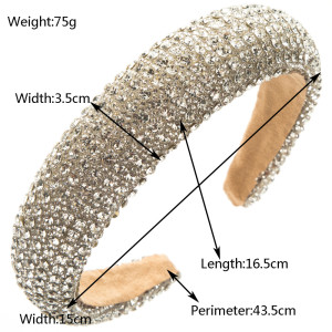Full Diamond Sparkling Sponge Headband, Starry Sky, Super Sparkling Ball Party Hair Accessories