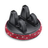 Diamond studded car phone holder for cute women, horizontal and vertical screens, center console, car navigation support bracket