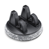 Diamond studded car phone holder for cute women, horizontal and vertical screens, center console, car navigation support bracket