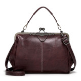 PU leather fashion ins retro bag summer crossbody clip bag women's bag