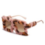 Plush winter sunglasses for women, cat eye sunglasses for women, sunglasses for women