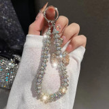 Diamond studded bow, mobile phone lanyard, chain, keychain, luggage accessories, phone case lanyard