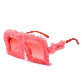 Plush winter sunglasses for women, cat eye sunglasses for women, sunglasses for women