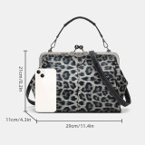 PU leather fashion ins retro bag summer crossbody clip bag women's bag