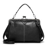 PU leather fashion ins retro bag summer crossbody clip bag women's bag