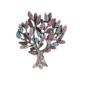 Wealth tree brooch, decorative pin, fixed clothes, chest flower, suit accessories