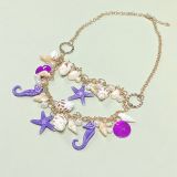 Beach Chain Conch Sea Star Shell Necklace Sweater Chain Lock Bone Chain