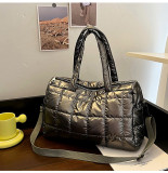 Single Shoulder Bag Down Cotton Style Coat Bag Large Capacity Women's Bag Korean Trendy Bag