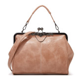PU leather fashion ins retro bag summer crossbody clip bag women's bag