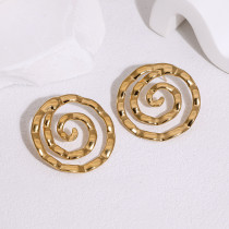 Stainless steel earrings 18k gold-plated high-end titanium steel earrings earrings for women