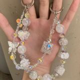 Perfume bottle mobile phone chain hand beaded bag pendant accessory chain