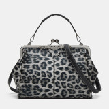 PU leather fashion ins retro bag summer crossbody clip bag women's bag