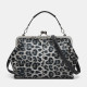 PU leather fashion ins retro bag summer crossbody clip bag women's bag
