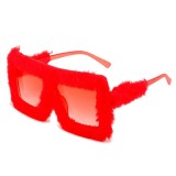 Plush winter sunglasses for women, cat eye sunglasses for women, sunglasses for women