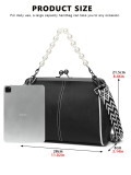 PU leather fashion ins retro bag summer crossbody clip bag women's bag