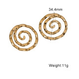 Stainless steel earrings 18k gold-plated high-end titanium steel earrings earrings for women