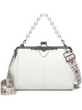 PU leather fashion ins retro bag summer crossbody clip bag women's bag