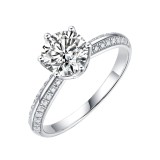 1ct  2ct 3ct 5ct moissanite S925 Silver Ring Party Wedding Women's Ring