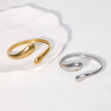 Stainless steel open bangle does not fade 18k gold-plated titanium steel bangle jewelry