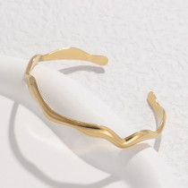 Titanium steel bracelet wave shaped stainless steel bracelet fashion bracelet