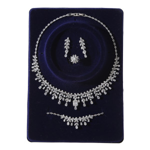 Jewelry Set Wedding Banquet Dress Accessories Women's Light Luxury Zircon Jewelry