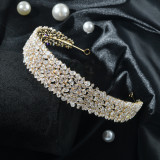 Zircon Bridal Bracelet Wedding Full Diamond Crown Birthday Banquet Hair Accessories