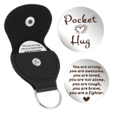 Inspirational Text Token Decision Coin Gift for Friends Stainless Steel Keychain Car Key Pendant