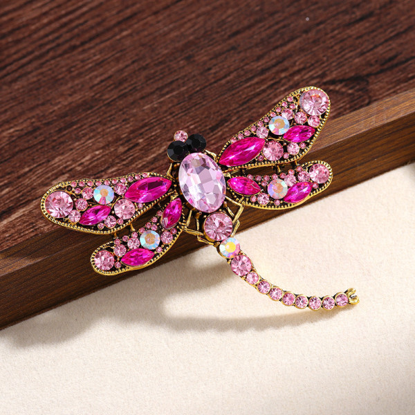 Dragonfly brooch insect women's clothing accessories high-end chest flower women