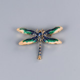 Frog brooch, owl brooch, dragonfly butterfly enamel chest flower, peacock animal brooch, clothing accessories