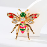 Yellow bee environmental protection brooch insect women's clothing accessories high-end chest flower brooch