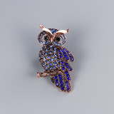 Frog brooch, owl brooch, dragonfly butterfly enamel chest flower, peacock animal brooch, clothing accessories