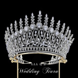 Bridal Crown Headwear Princess Crown Wedding Electroplated Zircon Hair Accessories Diamond Jewelry