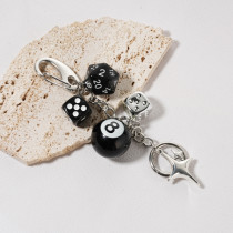 8 Billiards DIY Accessories Four Star 20 Dice Keychain Bag Pendant