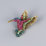 Frog brooch, owl brooch, dragonfly butterfly enamel chest flower, peacock animal brooch, clothing accessories