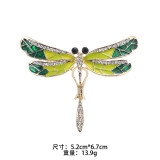 Frog brooch, owl brooch, dragonfly butterfly enamel chest flower, peacock animal brooch, clothing accessories